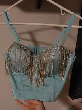 Lydia USA women’s rhinestone top
